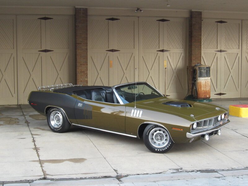 Olive-green Convertible Car — Olive Green, Calm