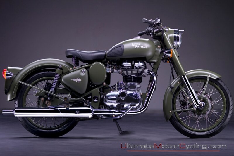 Olive Green Motorcycle