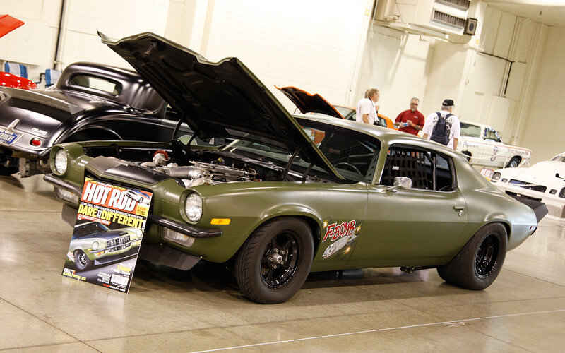Olive Green Muscle Car — Neutral