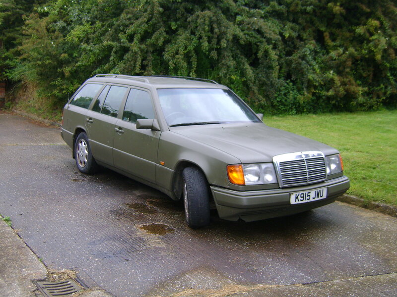 Olive Green Station Wagon — Overcast