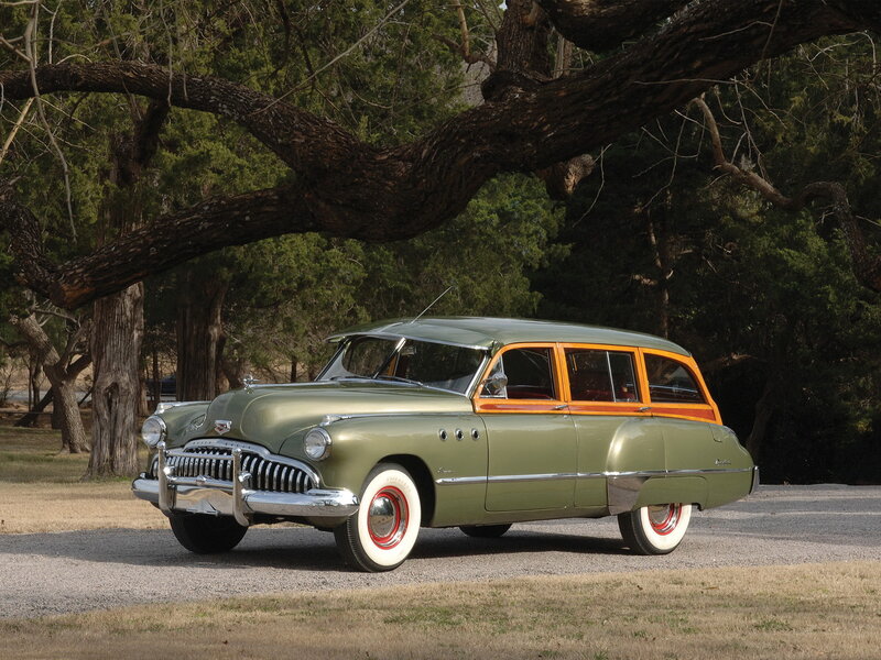 Olive Green Station Wagon