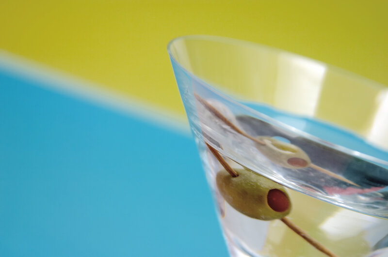 Olives in a Cocktail