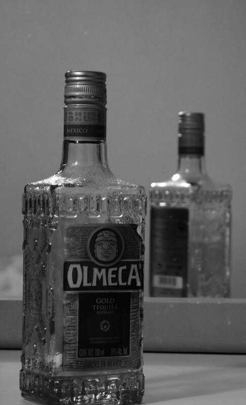 Olmecca Gold Tequila bottle