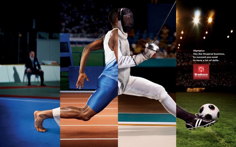 Olympic athletes collage