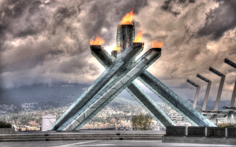 Olympic cauldron in Vancouver