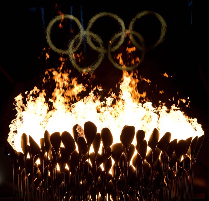 Olympic flame ceremony