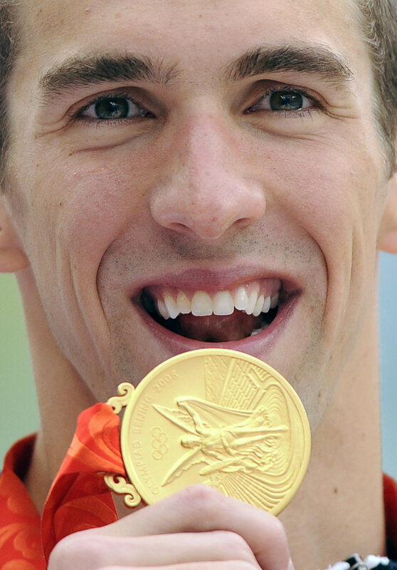 Olympic gold medalist smiling
