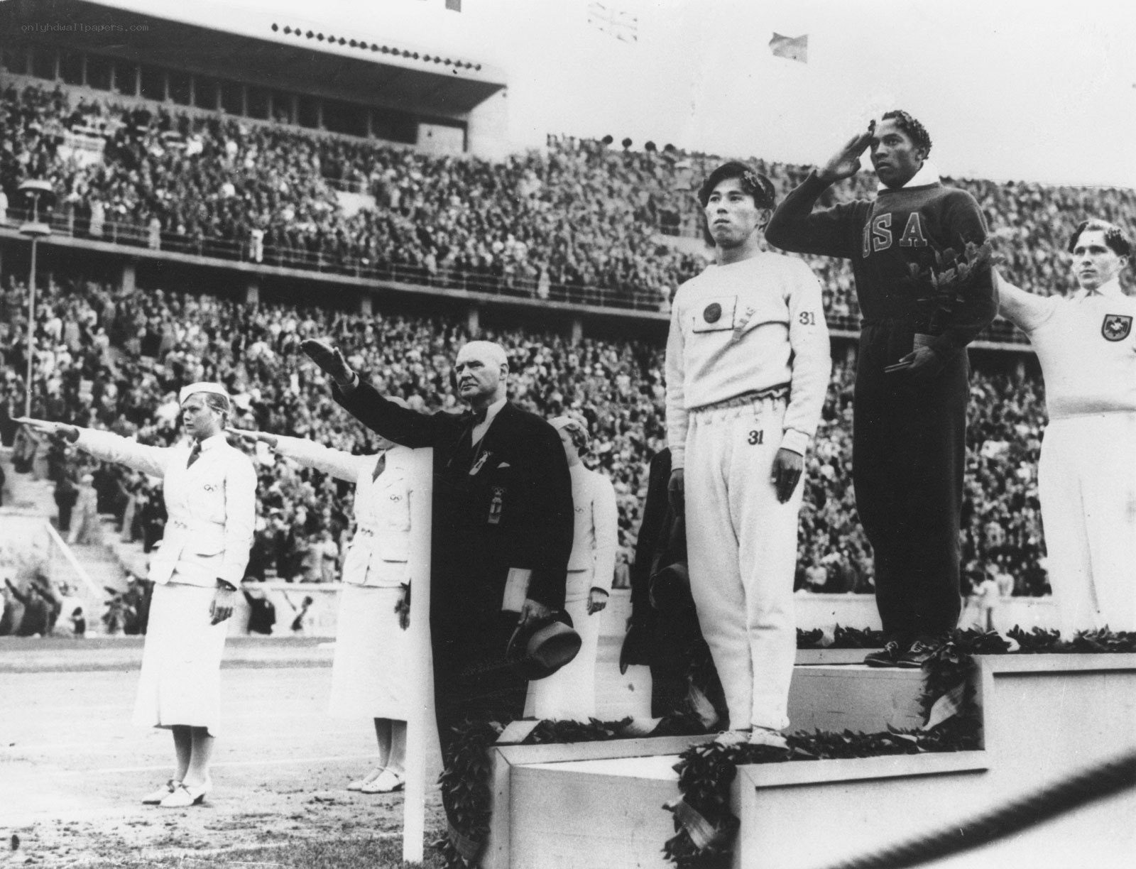 Olympic medal ceremony