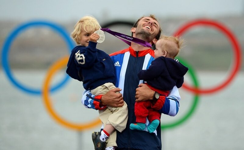 Olympic medalist with children