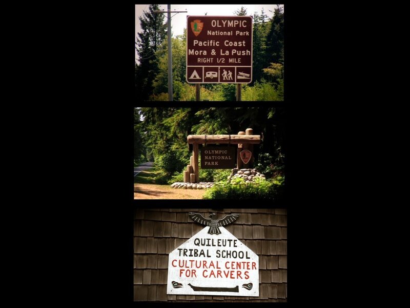 Olympic National Park signs