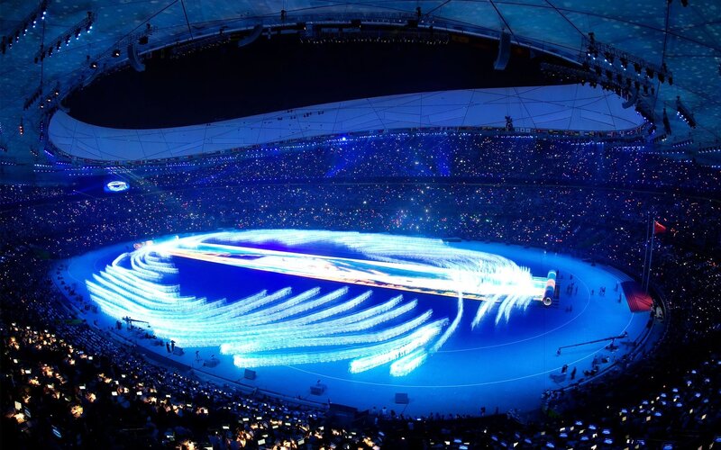 Olympic Opening Ceremony — Blue, Spectacular
