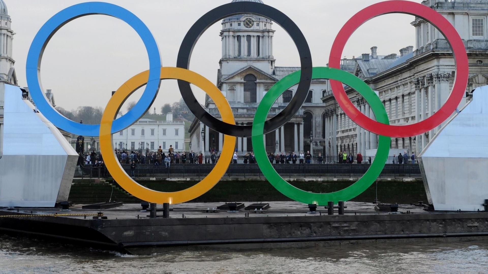 Olympic rings in London