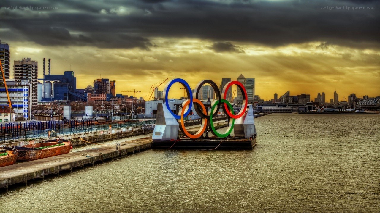Olympic rings in London