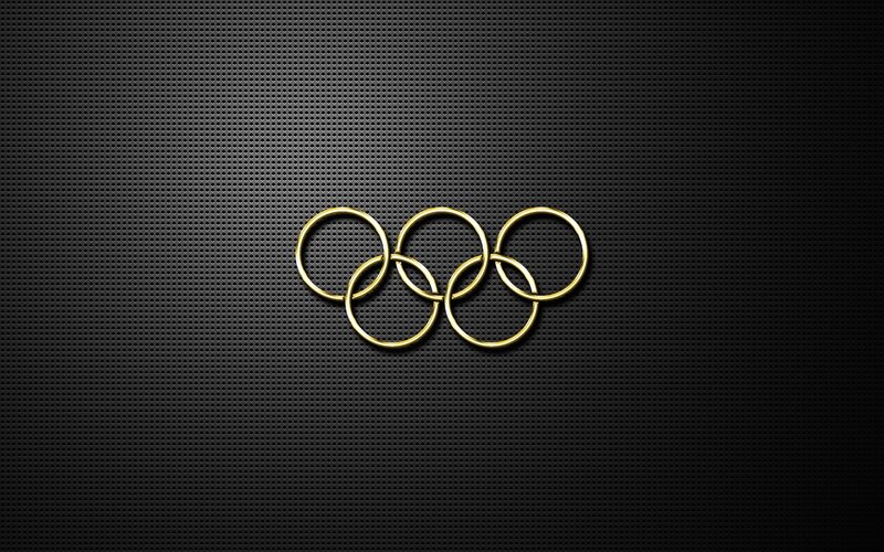 Olympic Rings Logo — Black