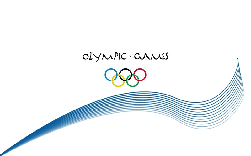 Olympic Rings Logo — White