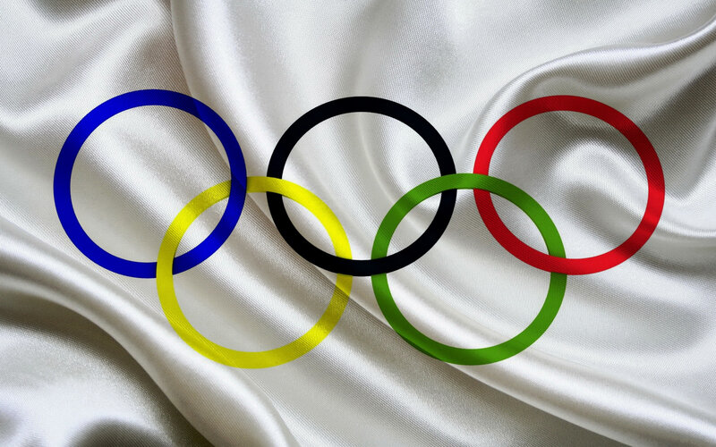 Olympic Rings on Fabric