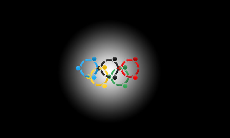 Olympic Rings Symbol — Black