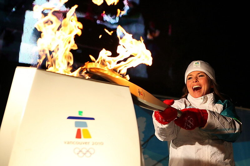 Olympic torch lighting ceremony