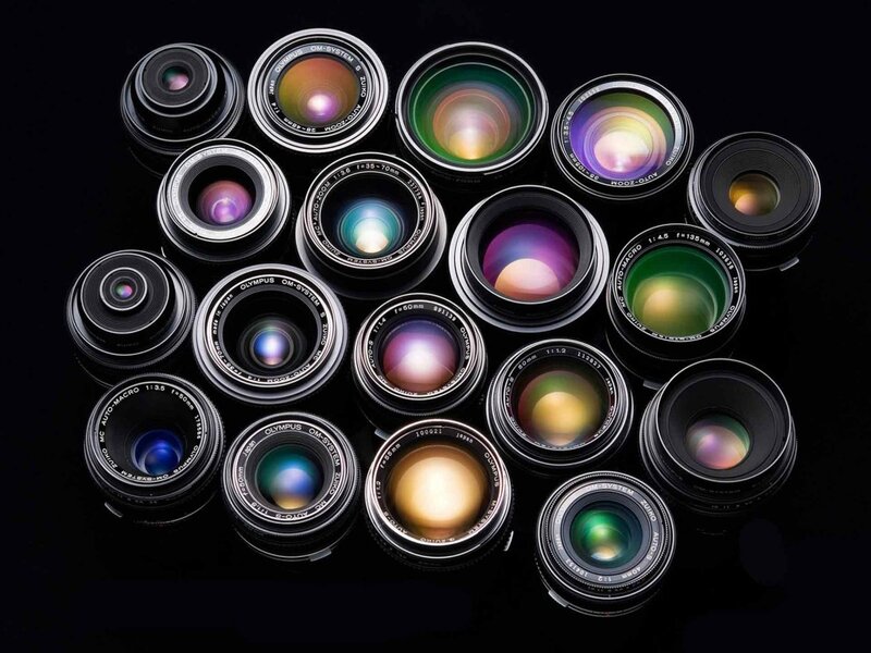 Olympus camera lenses collection