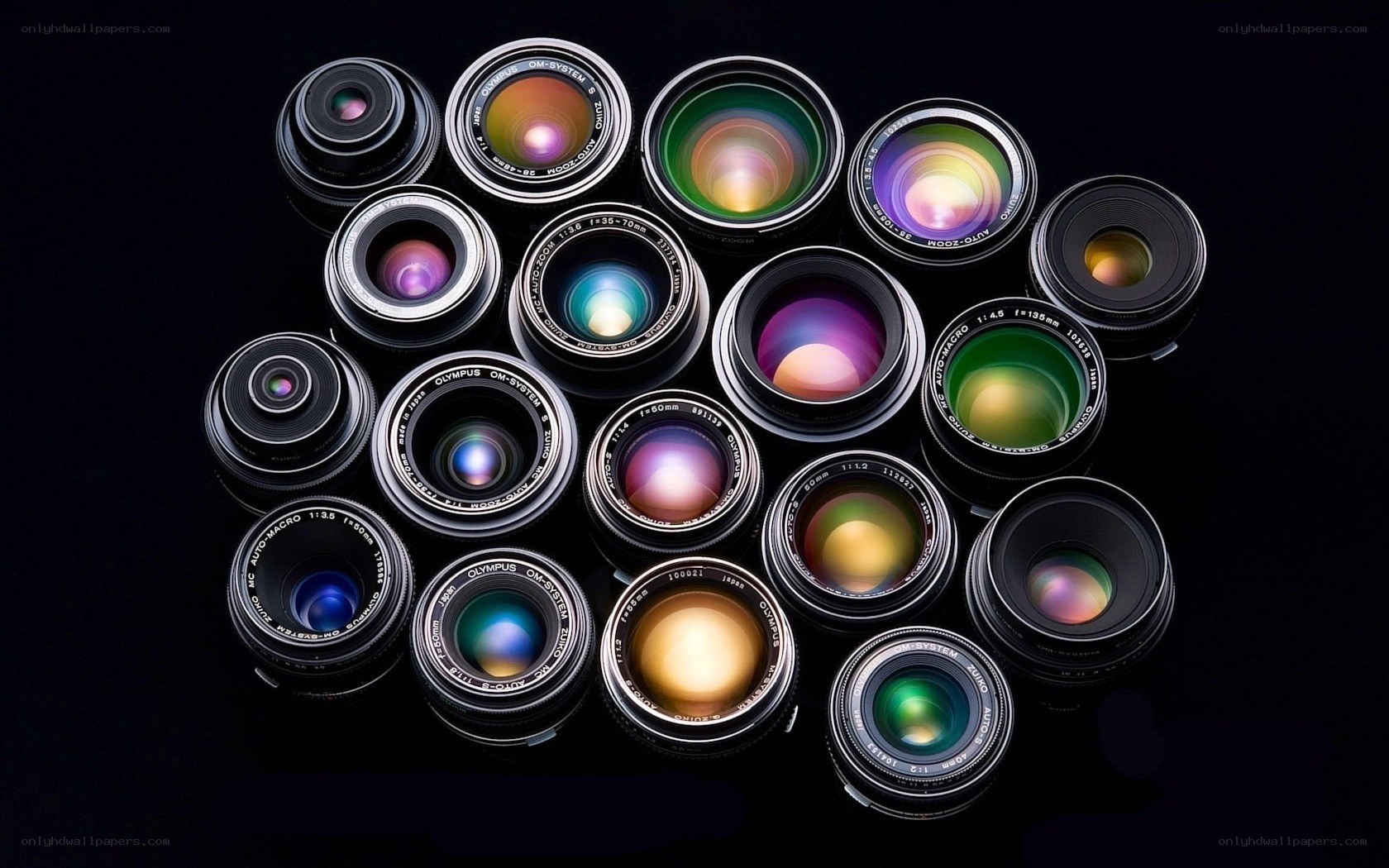 Olympus camera lenses collection