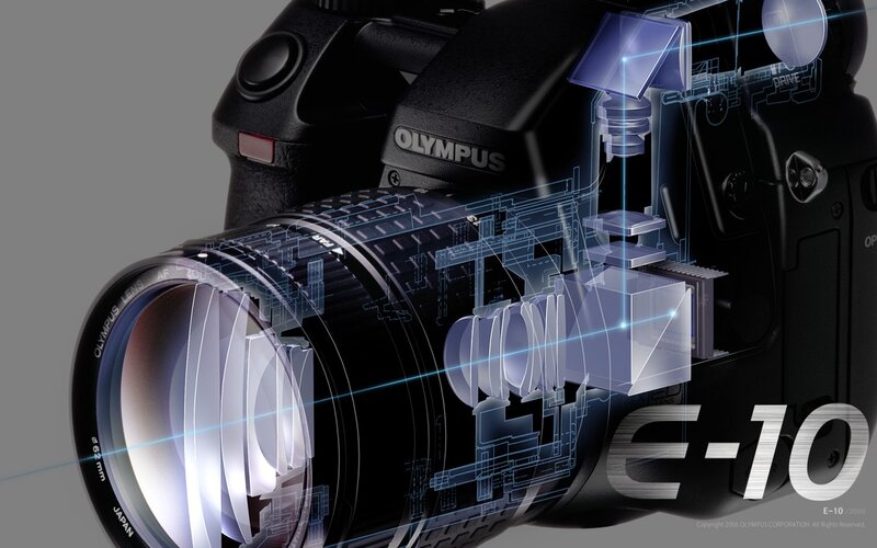 Olympus E-10 camera internals