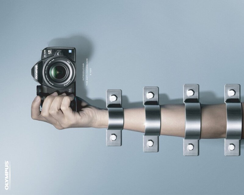 Olympus E-520 camera ad