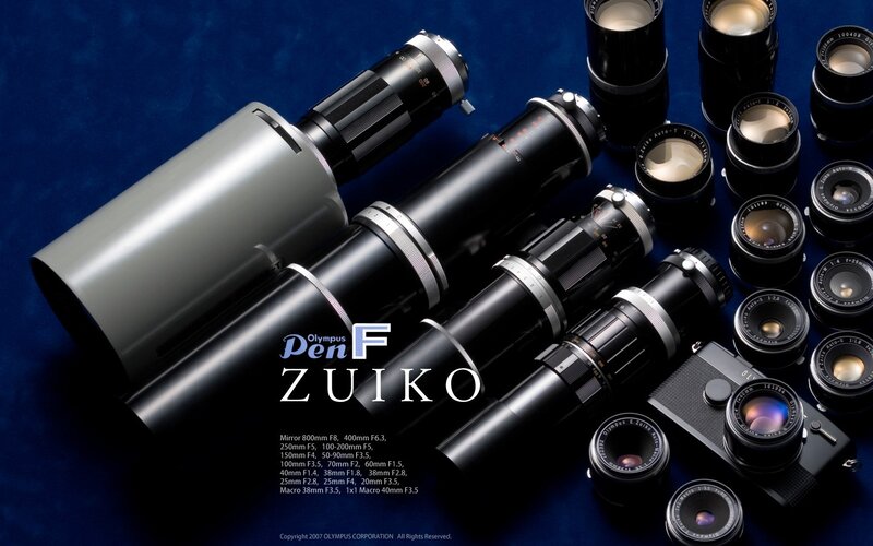 Olympus Pen F Zuiko lenses