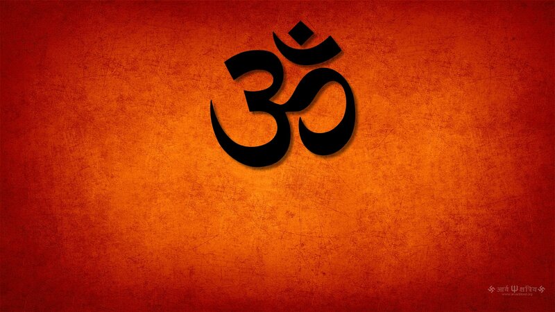 Om Symbol on Textured Background