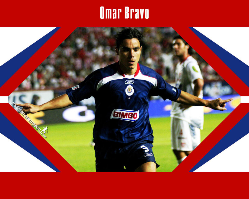 Omar Bravo celebrating goal
