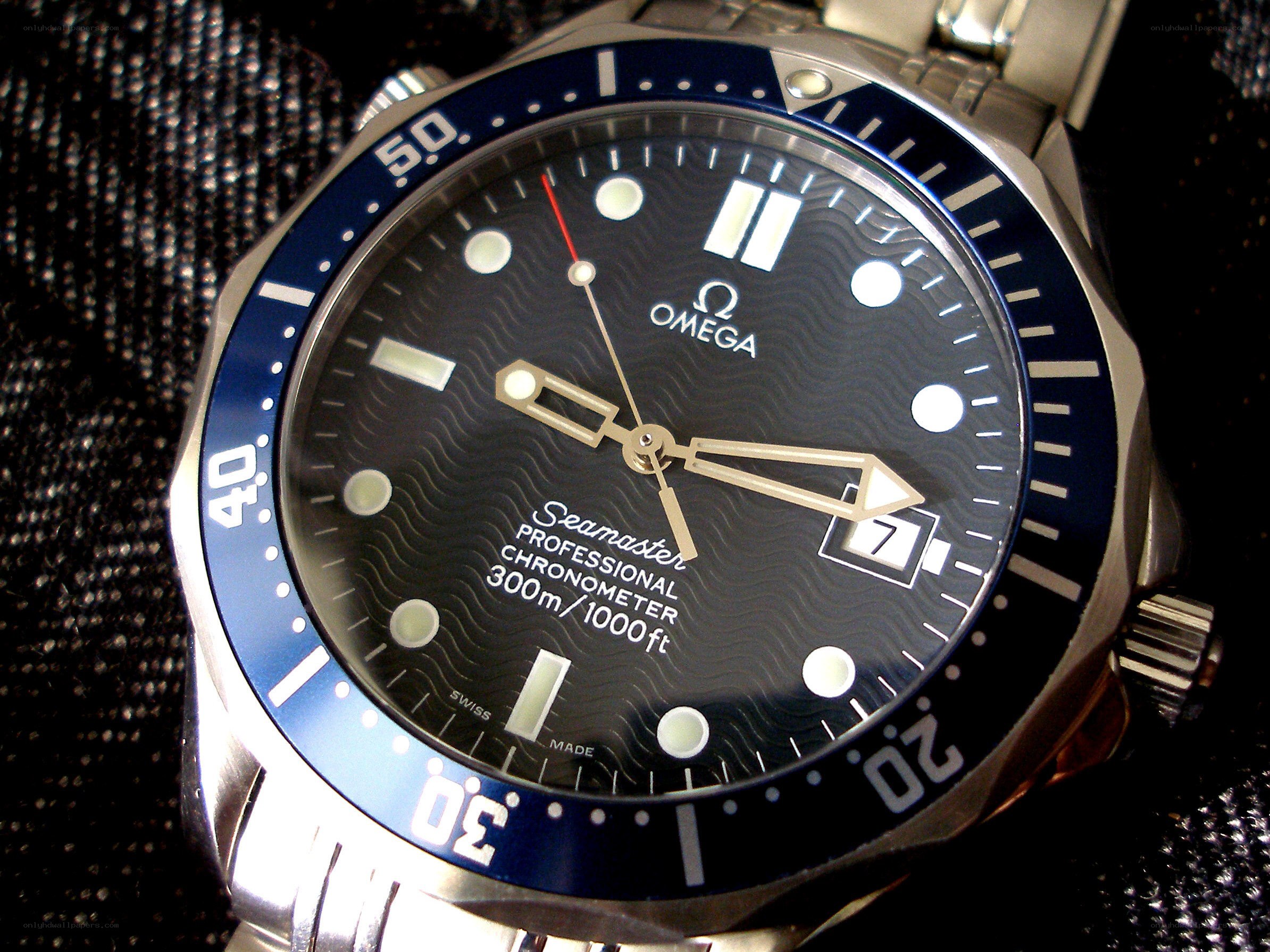 Omega Seamaster watch close-up