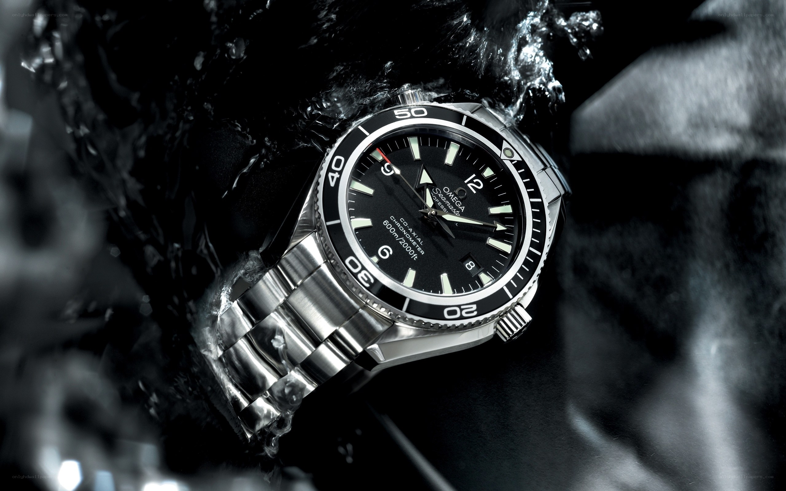 Omega Seamaster watch in water