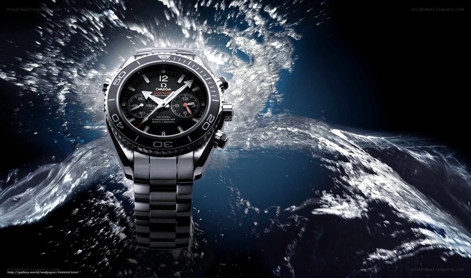 Omega Seamaster watch underwater