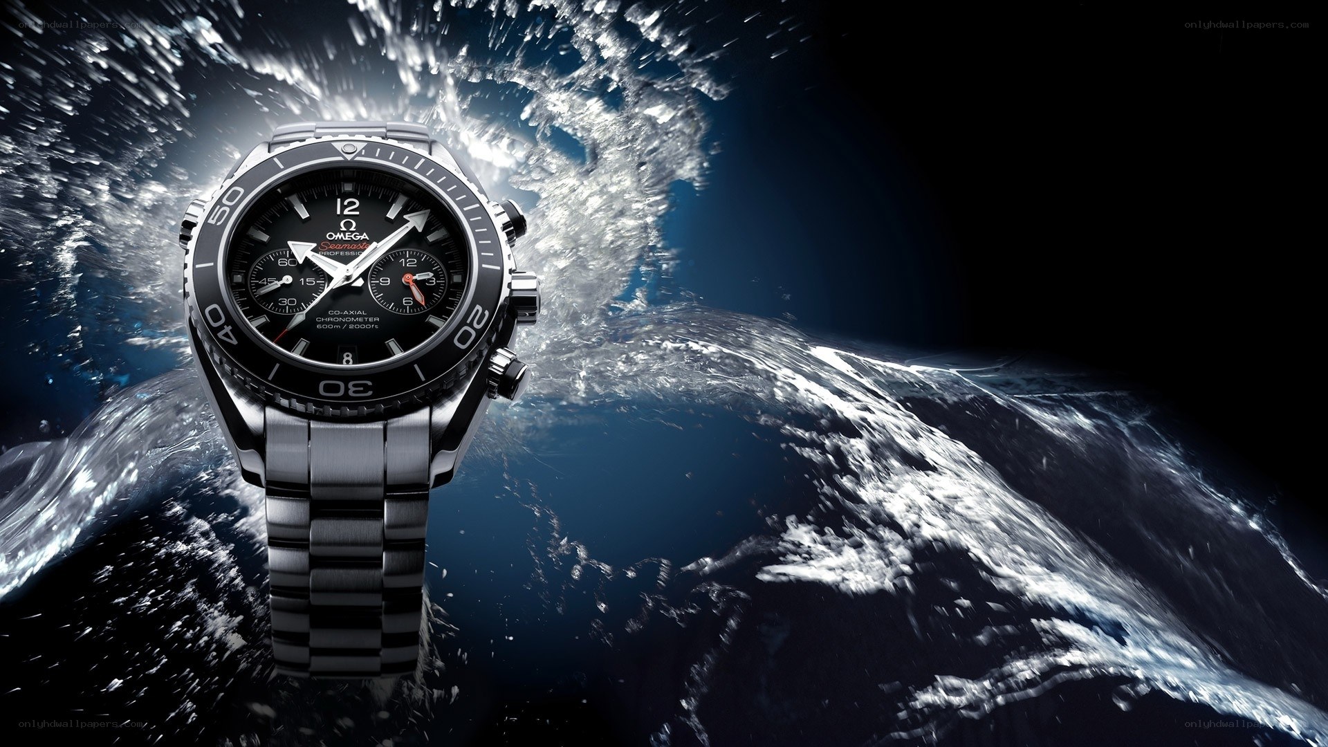 Omega Seamaster watch underwater