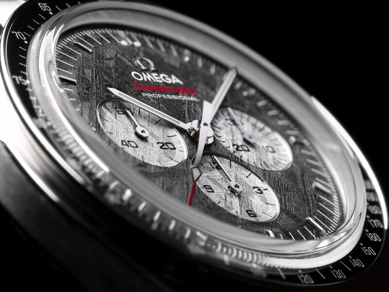 Omega Speedmaster Watch — Black, Dramatic, Photograph, Dial, Hands