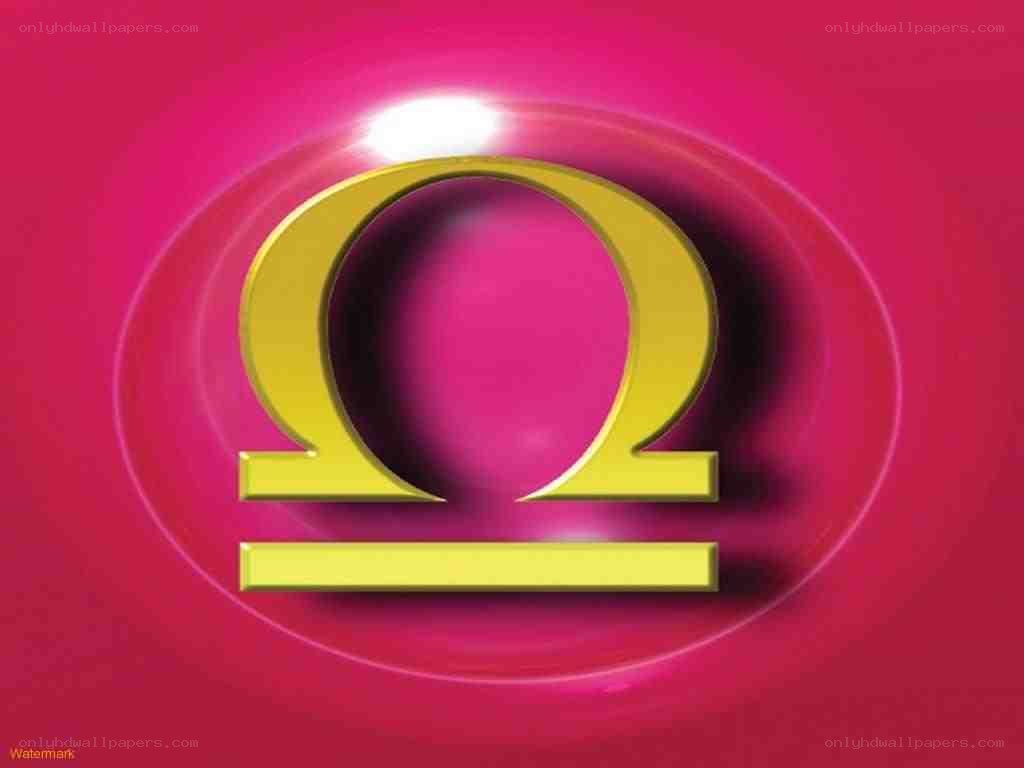 Omega symbol on pink background