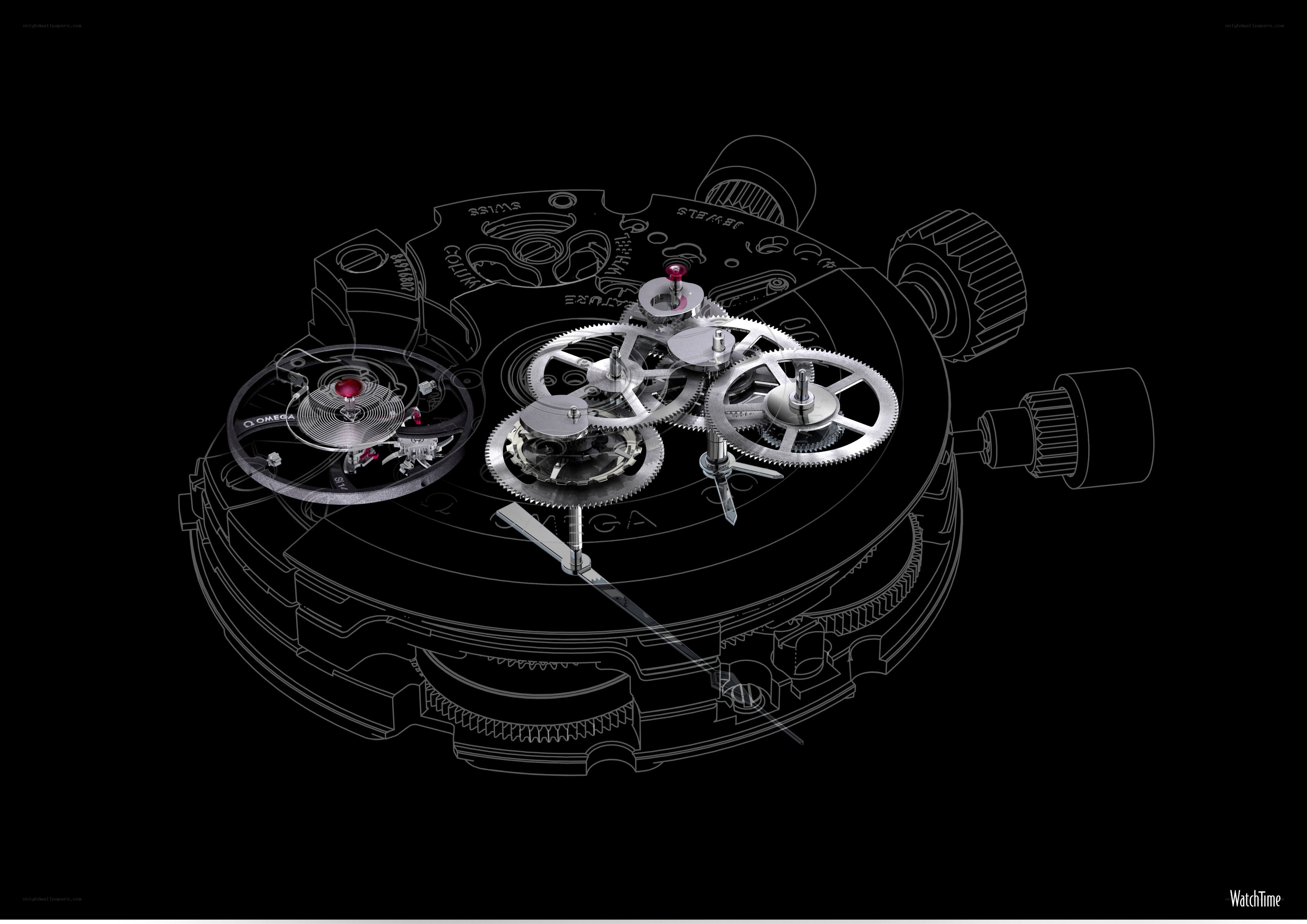 Omega watch movement diagram