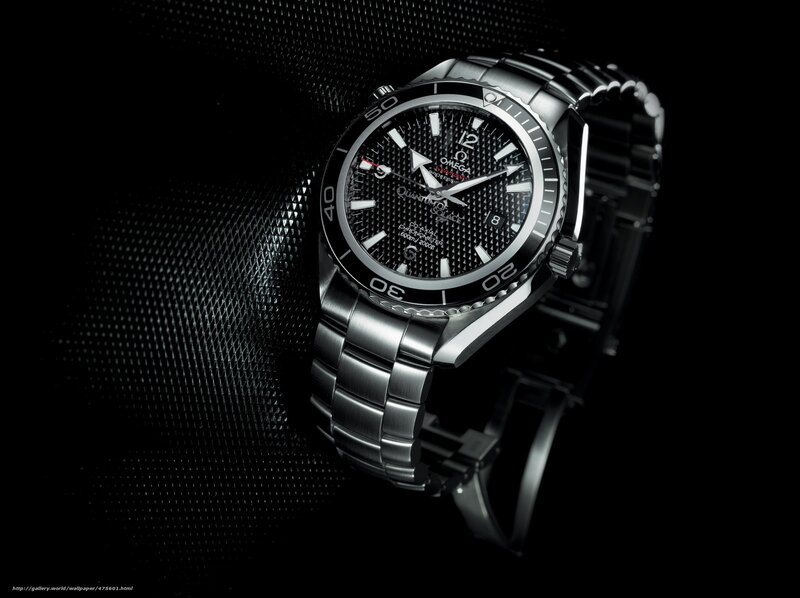 Omega Watch on Black Surface — Dramatic