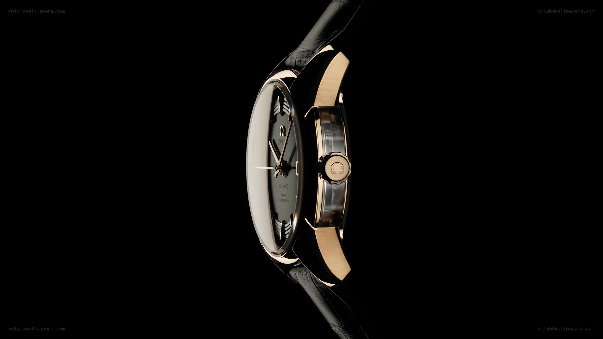 Omega watch side profile