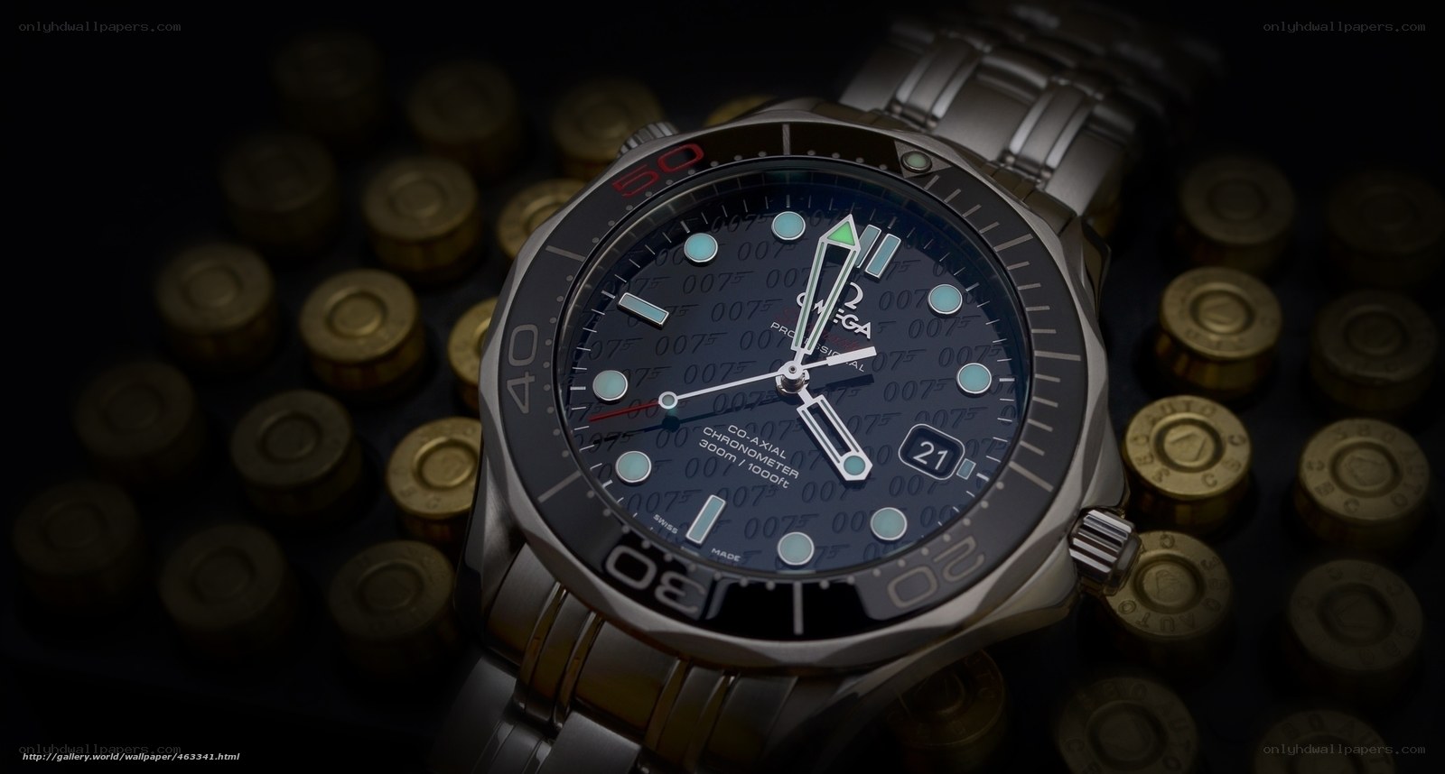 Omega watch with bullets