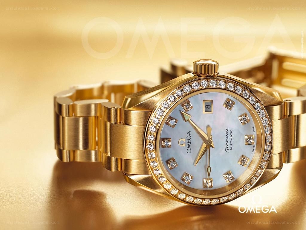 Omega watch with diamonds