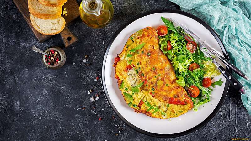 Omelette with Salad