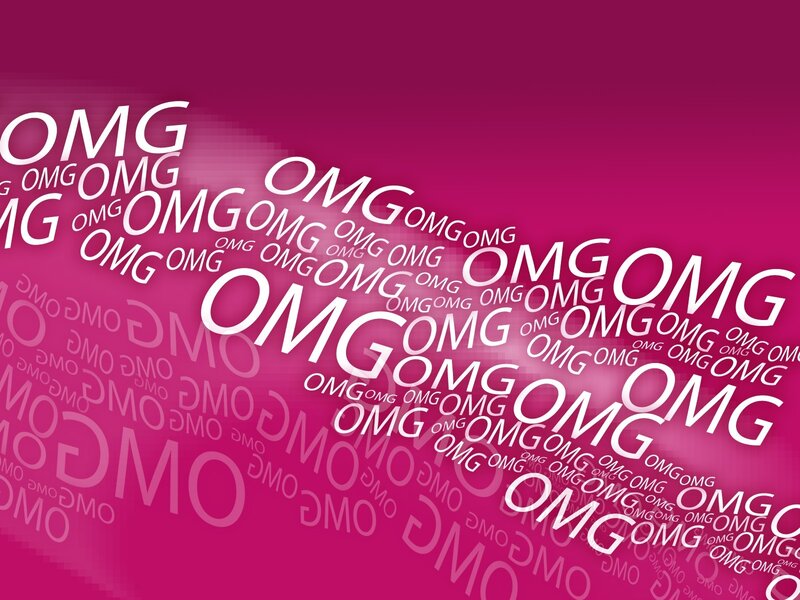 OMG text graphic
