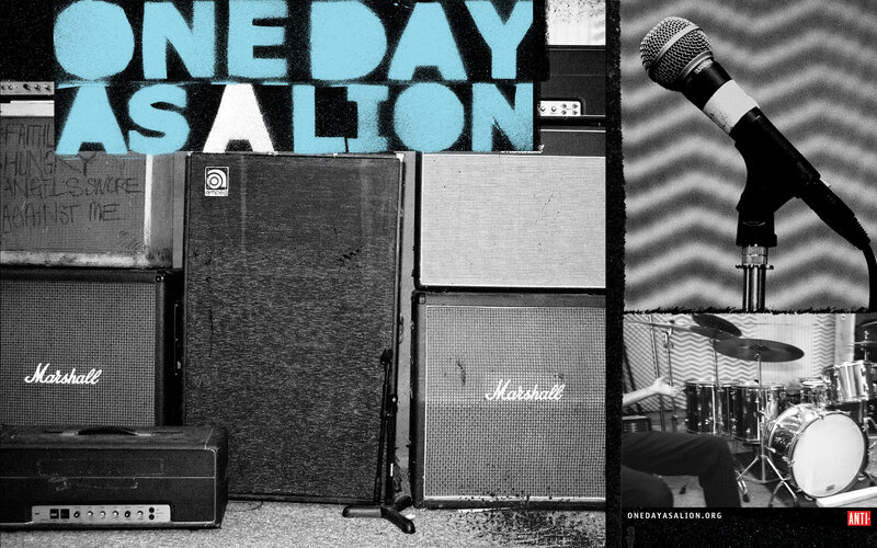 One Day As A Lion band equipment