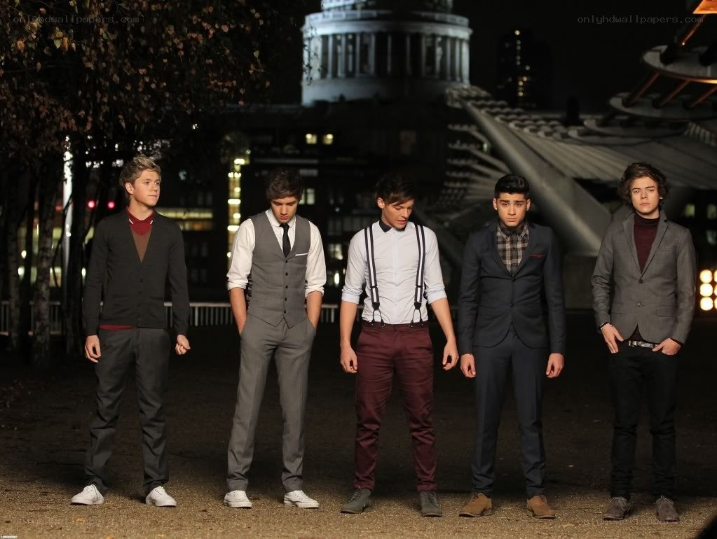 One Direction at night in London