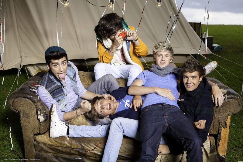 One Direction on a couch