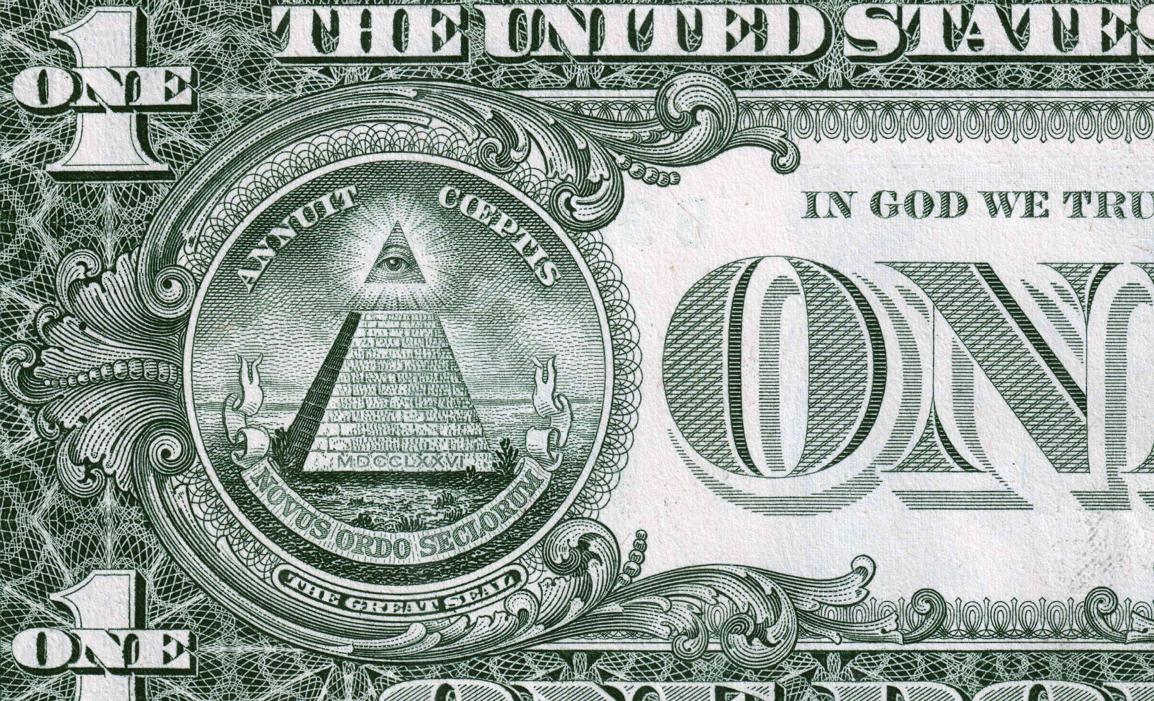 One Dollar Bill Back