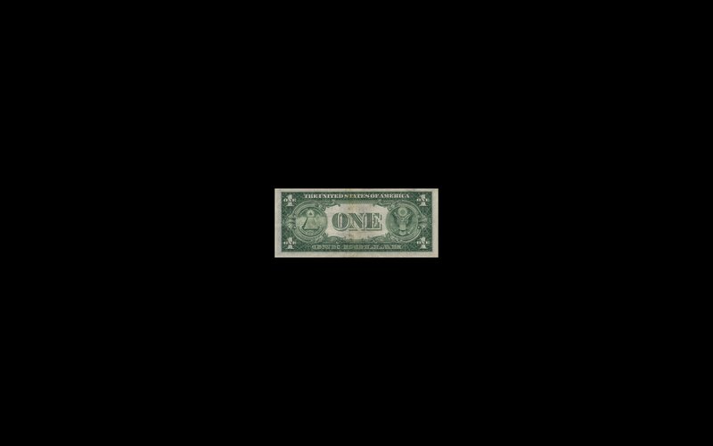 One Dollar Bill — Green, Neutral
