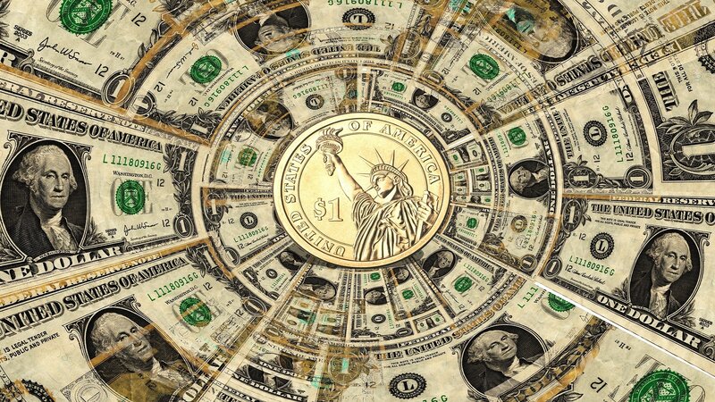 One-dollar Coin and Bills
