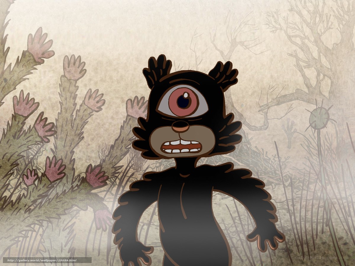One-eyed creature in a forest