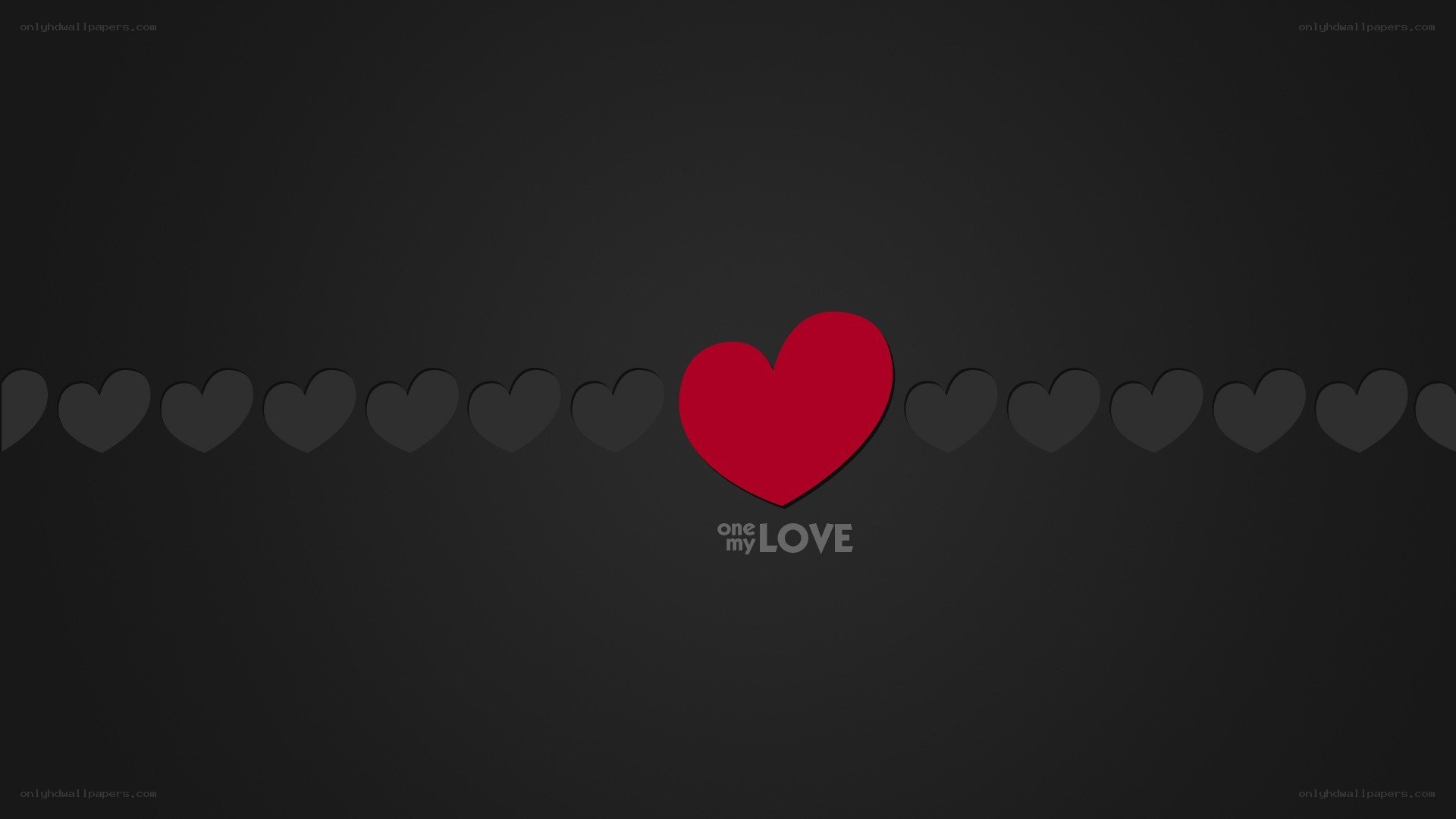 one love heart design